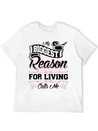 My Biggest Reason For Living Calls Me Nonie Lightweight Cotton T-Shirt – Daily Comfort Graphic Shirt