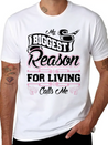 My Biggest Reason For Living Calls Me Nonie Lightweight Cotton T-Shirt – Daily Comfort Graphic Shirt