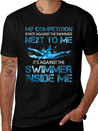 My Competition Is Not Against The Swimmer Lightweight Cotton T-Shirt – Daily Comfort Graphic Shirt