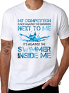 My Competition Is Not Against The Swimmer Lightweight Cotton T-Shirt – Daily Comfort Graphic Shirt