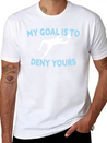 My Goal Is To Deny Yours Funny Soccer Goalkeeper Lightweight Cotton T-Shirt – Daily Comfort Graphic Shirt
