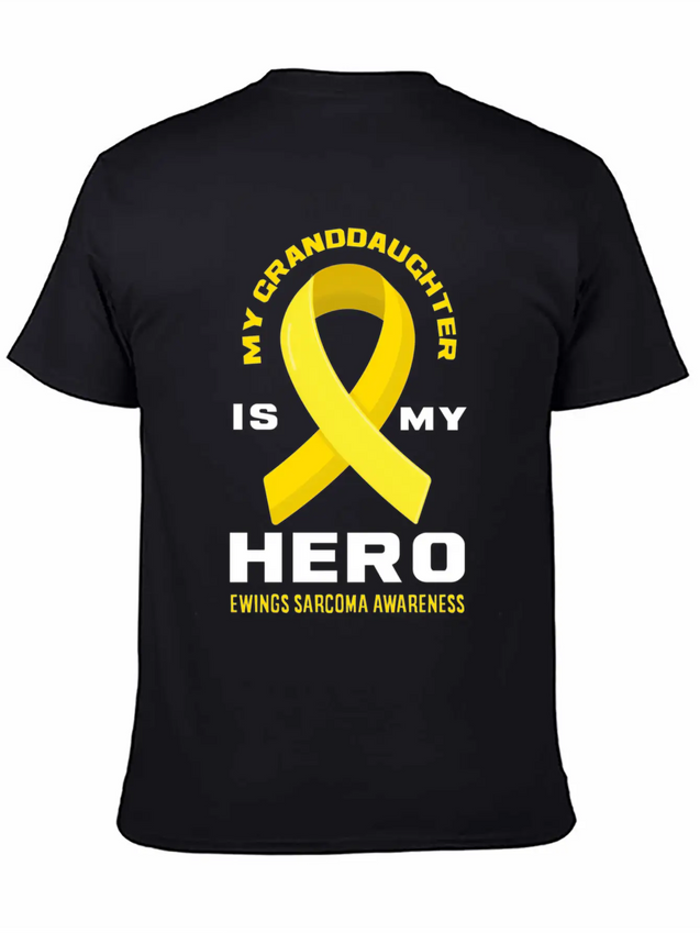 My Granddaughter Is My Hero Ewings Sarcoma Lightweight Cotton T-Shirt – Daily Comfort Graphic Shirt