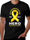 My Granddaughter Is My Hero Ewings Sarcoma Lightweight Cotton T-Shirt – Daily Comfort Graphic Shirt