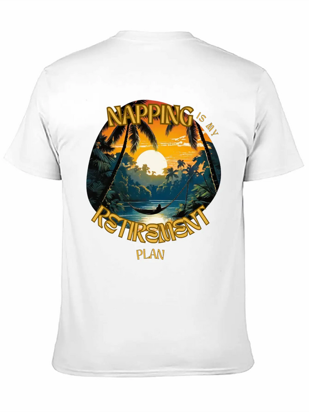 Napping Is My Retirement Plan Lightweight Cotton T-Shirt – Daily Comfort Graphic Shirt