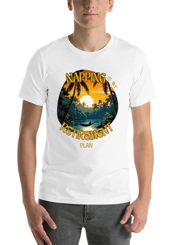 Napping Is My Retirement Plan Lightweight Cotton T-Shirt – Daily Comfort Graphic Shirt