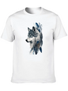 Native American Wolf With Art Dreamcatcher Lightweight Cotton T-Shirt – Daily Comfort Graphic Shirt