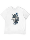Native American Wolf With Art Dreamcatcher Lightweight Cotton T-Shirt – Daily Comfort Graphic Shirt