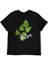 Nature Leaf Lightweight Cotton T-Shirt – Daily Comfort Graphic Shirt