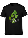 Nature Leaf Lightweight Cotton T-Shirt – Daily Comfort Graphic Shirt
