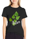 Nature Leaf Lightweight Cotton T-Shirt – Daily Comfort Graphic Shirt