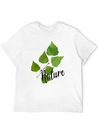 Nature Leaf Lightweight Cotton T-Shirt – Daily Comfort Graphic Shirt