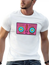 Neon Color 90 Dj Table Lightweight Cotton T-Shirt – Daily Comfort Graphic Shirt