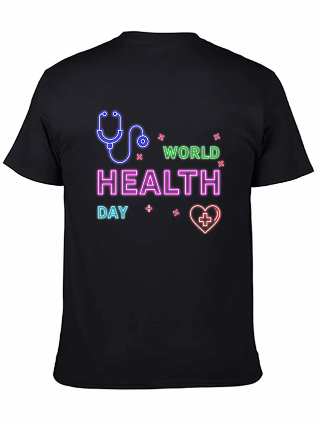 Neon Design Lightweight Cotton T-Shirt – Daily Comfort Graphic Shirt