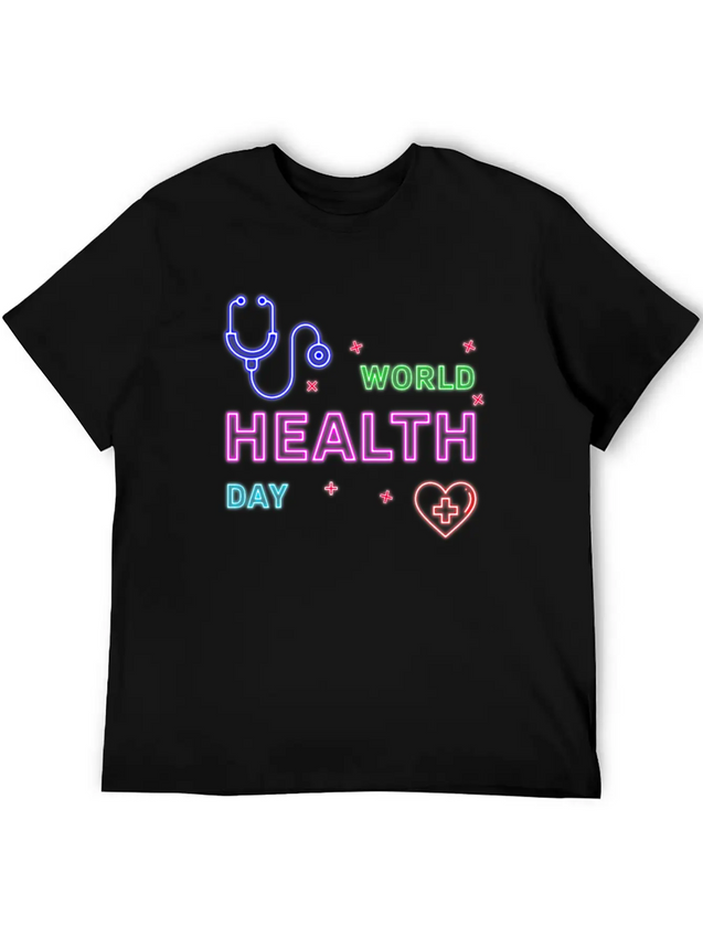 Neon Design Lightweight Cotton T-Shirt – Daily Comfort Graphic Shirt