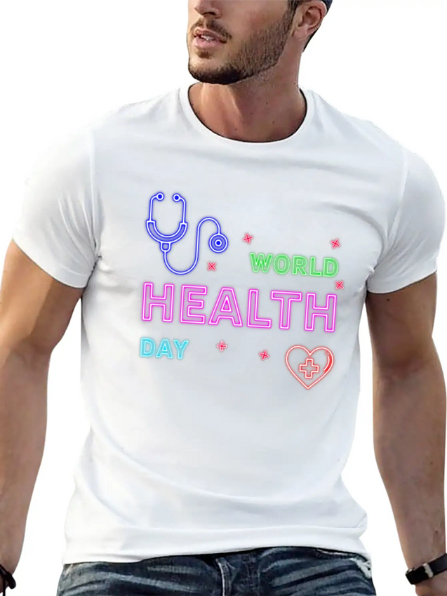 Neon Design Lightweight Cotton T-Shirt – Daily Comfort Graphic Shirt