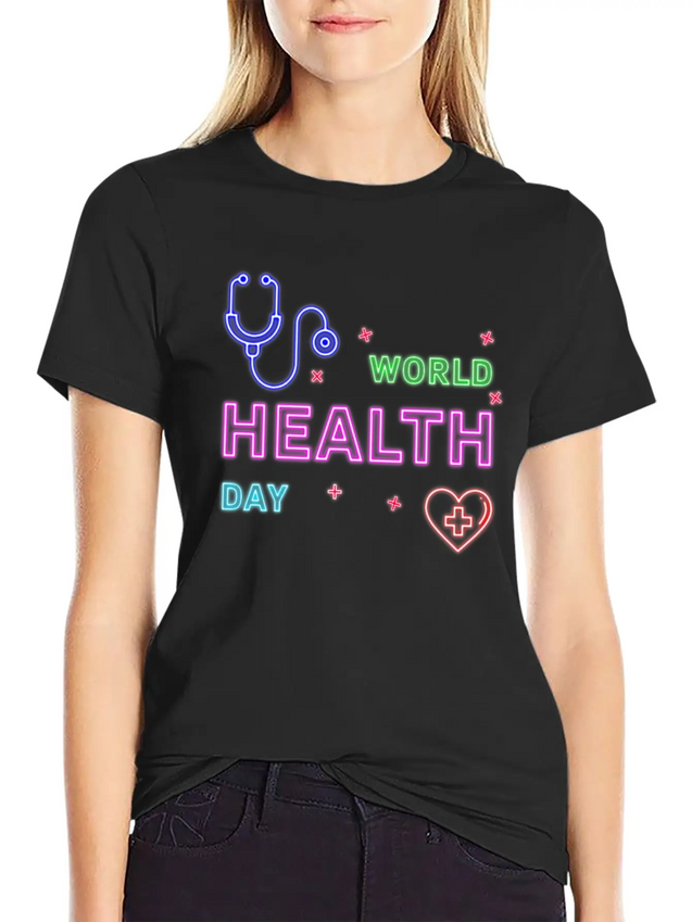 Neon Design Lightweight Cotton T-Shirt – Daily Comfort Graphic Shirt