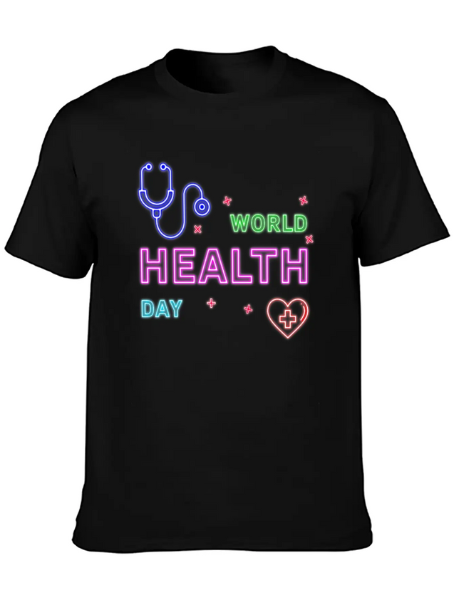 Neon Design Lightweight Cotton T-Shirt – Daily Comfort Graphic Shirt