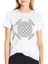 Neon Hemisphere Shape Lightweight Cotton T-Shirt – Daily Comfort Graphic Shirt