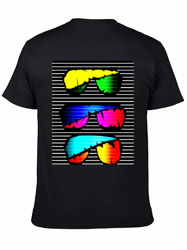 Neon Stunner Shades Lightweight Cotton T-Shirt – Daily Comfort Graphic Shirt