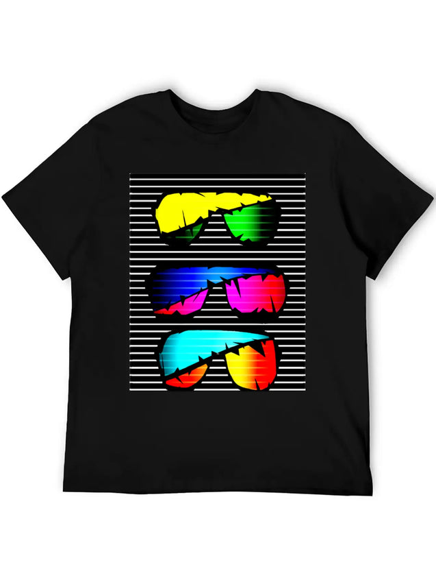 Neon Stunner Shades Lightweight Cotton T-Shirt – Daily Comfort Graphic Shirt
