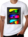 Neon Stunner Shades Lightweight Cotton T-Shirt – Daily Comfort Graphic Shirt
