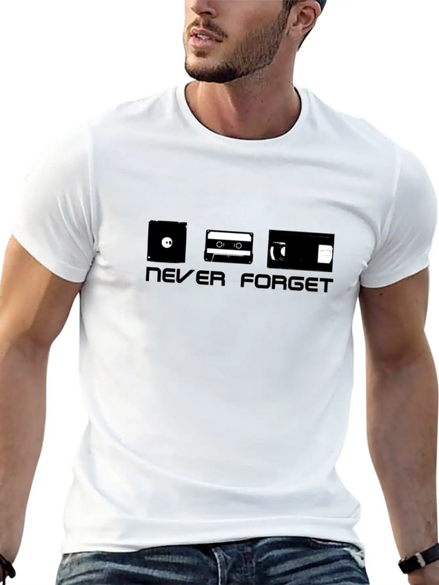Never Forget Lightweight Cotton T-Shirt – Daily Comfort Graphic Shirt