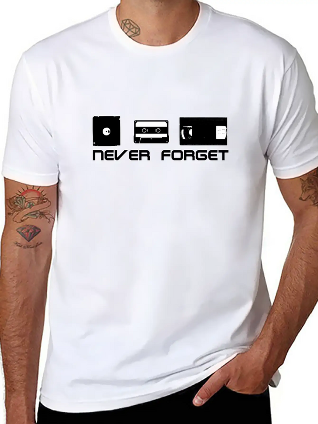 Never Forget Lightweight Cotton T-Shirt – Daily Comfort Graphic Shirt