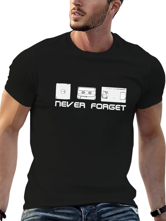 Never Forget Lightweight Cotton T-Shirt – Daily Comfort Graphic Shirt