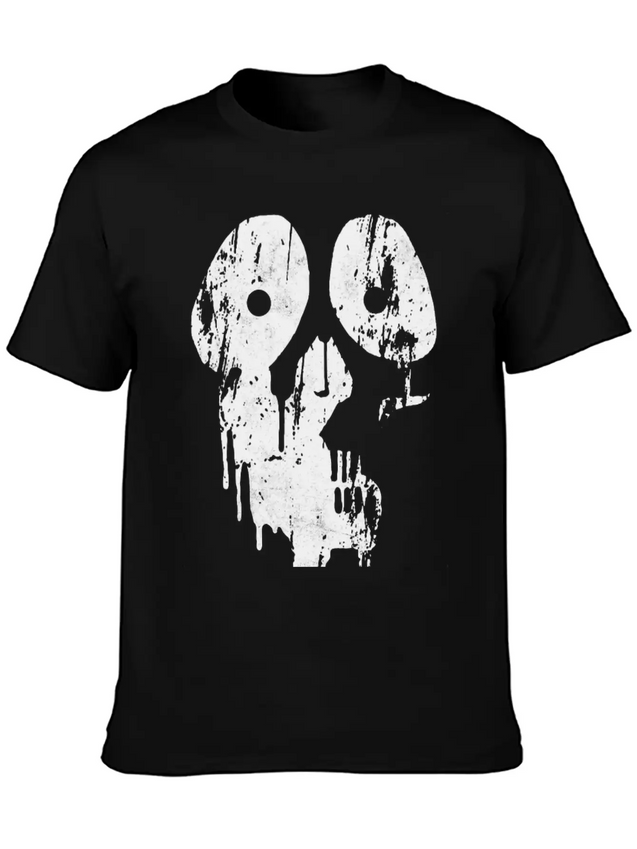 New Design Paint Grunge Skull Best Seller Lightweight Cotton T-Shirt – Daily Comfort Graphic Shirt
