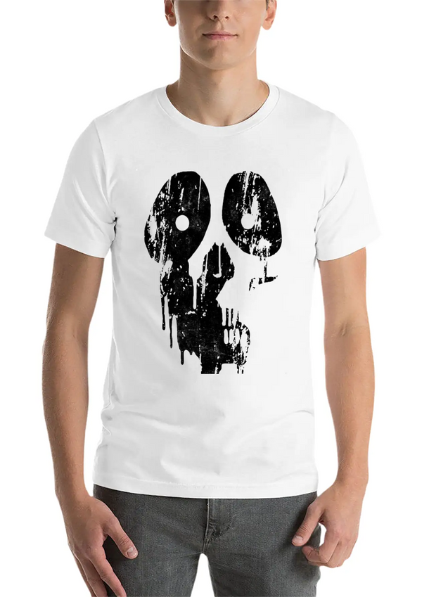 New Design Paint Grunge Skull Best Seller Lightweight Cotton T-Shirt – Daily Comfort Graphic Shirt
