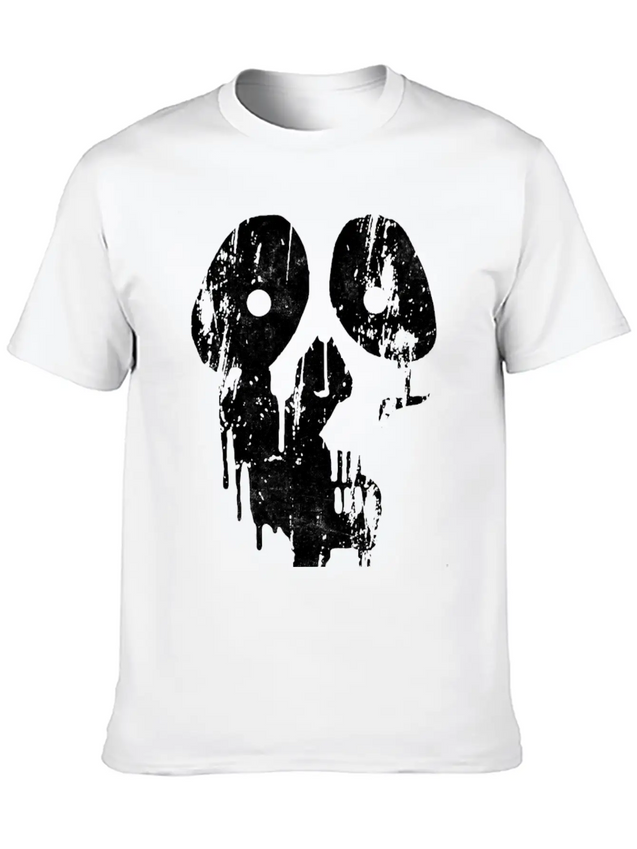 New Design Paint Grunge Skull Best Seller Lightweight Cotton T-Shirt – Daily Comfort Graphic Shirt