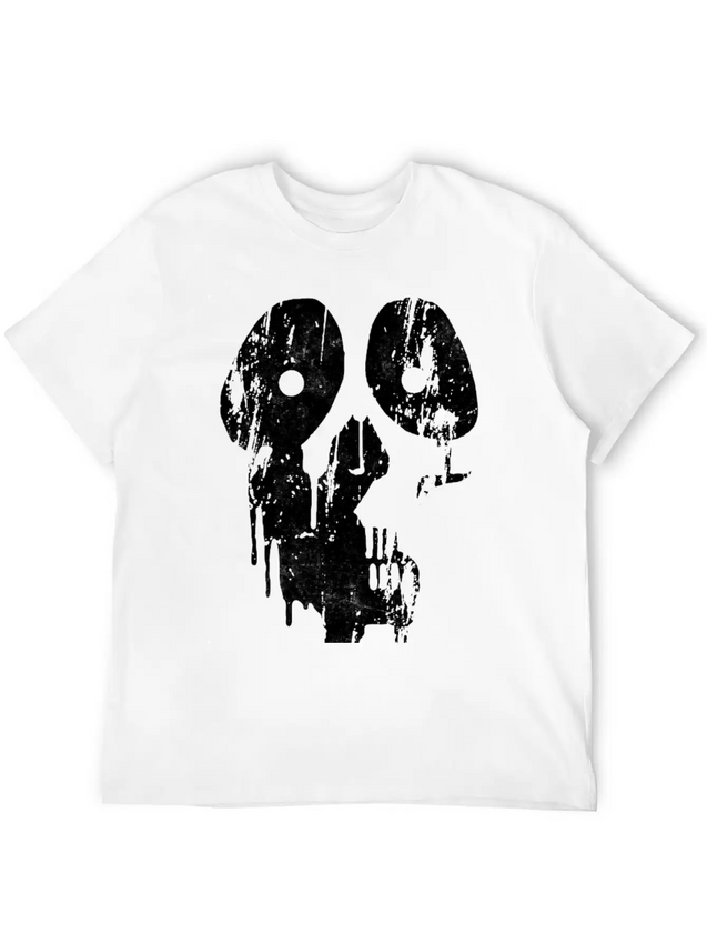 New Design Paint Grunge Skull Best Seller Lightweight Cotton T-Shirt – Daily Comfort Graphic Shirt