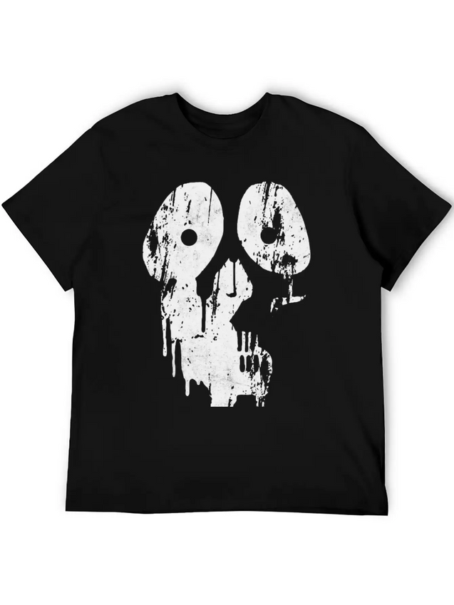New Design Paint Grunge Skull Best Seller Lightweight Cotton T-Shirt – Daily Comfort Graphic Shirt