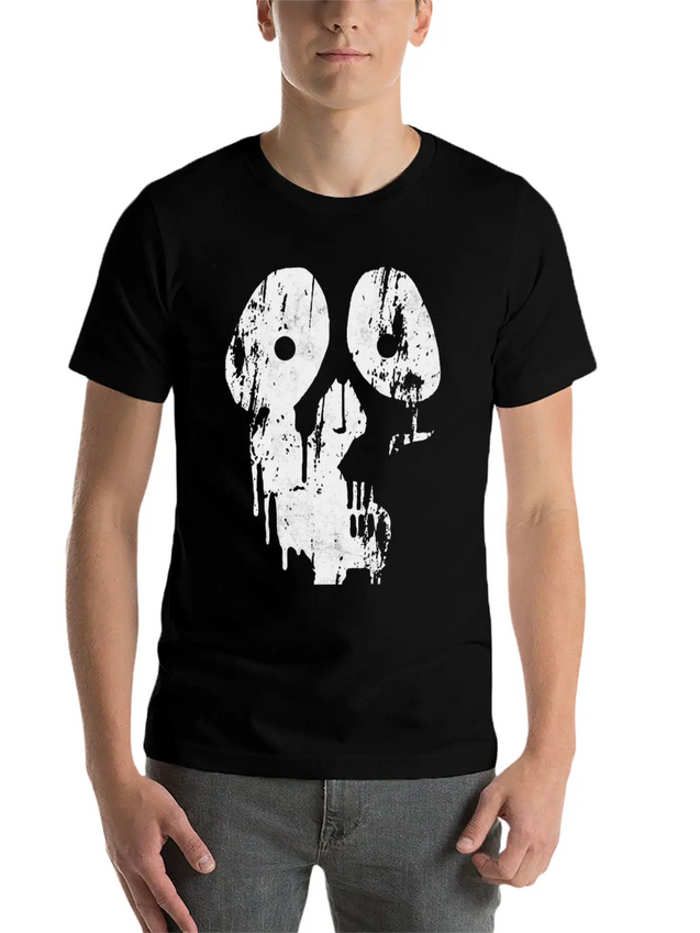 New Design Paint Grunge Skull Best Seller Lightweight Cotton T-Shirt – Daily Comfort Graphic Shirt
