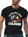 New Years Eve Happy New Year Firework In Cologne Lightweight Cotton T-Shirt – Daily Comfort Graphic Shirt