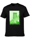 New York City NYC DUMBO Brooklyn Manhattan Bridge Lightweight Cotton T-Shirt – Daily Comfort Graphic Shirt