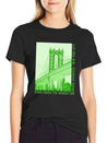 New York City NYC DUMBO Brooklyn Manhattan Bridge Lightweight Cotton T-Shirt – Daily Comfort Graphic Shirt