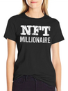 NFT Millionaire Crypto NFT Humor Lightweight Cotton T-Shirt – Daily Comfort Graphic Shirt