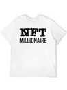 NFT Millionaire Crypto NFT Humor Lightweight Cotton T-Shirt – Daily Comfort Graphic Shirt