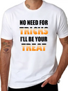 No Need For Tricks I'll Be Your Treat | Halloween Lightweight Cotton T-Shirt – Daily Comfort Graphic Shirt