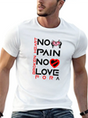 No Pain No Love For A Broken Heart Lightweight Cotton T-Shirt – Daily Comfort Graphic Shirt