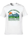 North Cascades National Park Lightweight Cotton T-Shirt – Daily Comfort Graphic Shirt