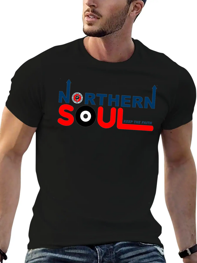 Northern Soul - Keep The Faith Lightweight Cotton T-Shirt – Daily Comfort Graphic Shirt
