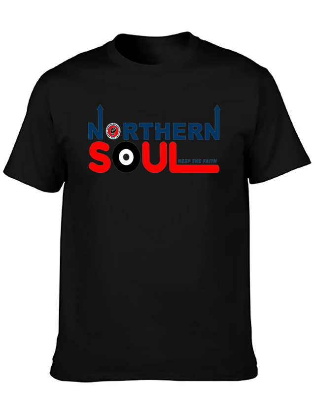 Northern Soul - Keep The Faith Lightweight Cotton T-Shirt – Daily Comfort Graphic Shirt