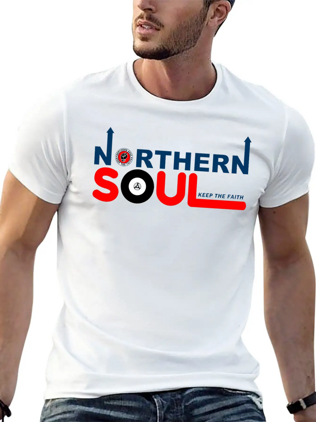 Northern Soul - Keep The Faith Lightweight Cotton T-Shirt – Daily Comfort Graphic Shirt