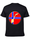 Norway Flag Map Lightweight Cotton T-Shirt – Daily Comfort Graphic Shirt