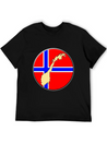 Norway Flag Map Lightweight Cotton T-Shirt – Daily Comfort Graphic Shirt