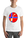 Norway Flag Map Lightweight Cotton T-Shirt – Daily Comfort Graphic Shirt