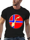 Norway Flag Map Lightweight Cotton T-Shirt – Daily Comfort Graphic Shirt