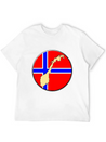 Norway Flag Map Lightweight Cotton T-Shirt – Daily Comfort Graphic Shirt
